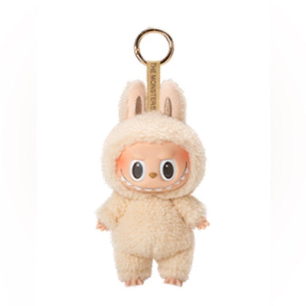 AUTHENTIC NEW Pop Mart LABUBU Exciting Macaron Plush - Soymilk (SEALED BOX)